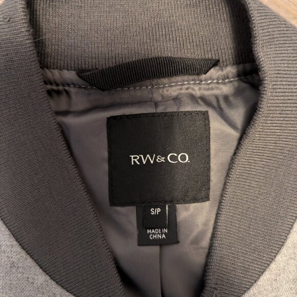 Men's RW & Co. Grey Bomber Jacket - Picture 4 of 7